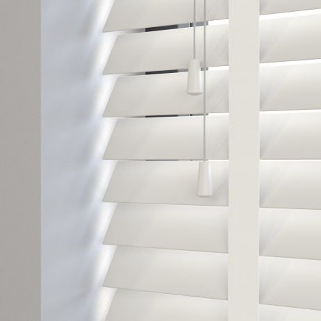 Sunwood PVC jaloezie met ladderband - Roomwit gemaakt van PVC in de kleur Neutraal / Beige