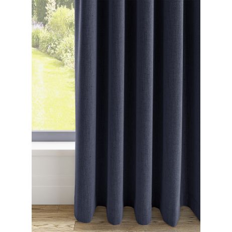 Orkney ringgordijn - Blauw met ringen gemaakt van Polyester in de kleur Blauw