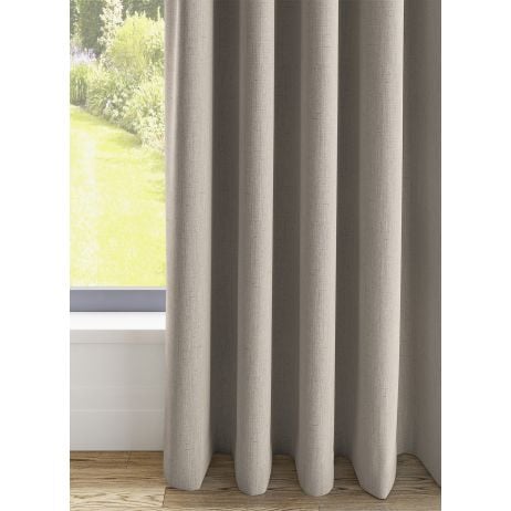 Orkney gordijn - Ecru met dubbele plooi polyester 