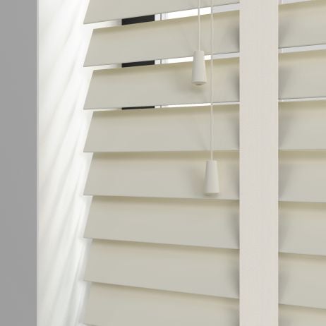 PVC jaloezie met ladderband - Oester Wit Glad gemaakt van PVC in de kleur Grijs/Zilver