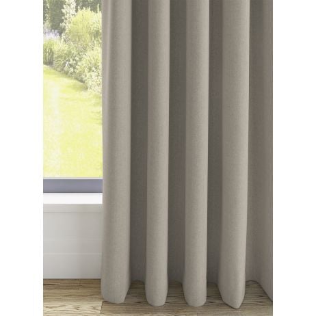 Renica gordijn - Linnen met Wave plooi gemaakt van Linnen in de kleur Neutraal / Beige