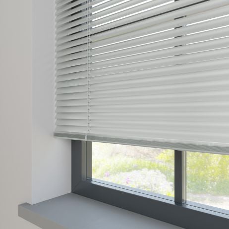 Aluminium Jaloezie 25mm - Prime Geborsteld aluminium gemaakt van Aluminium in de kleur Grijs/Zilver