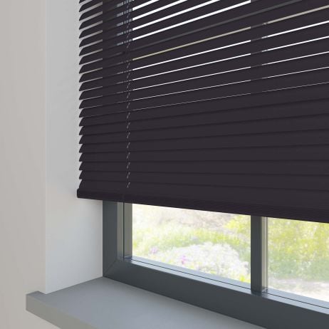 Aluminium Jaloezie 25mm - Prime Onyx gemaakt van Aluminium in de kleur Zwart