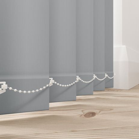 Verticale lamellen - Splash warm grijs gemaakt van Polyester in de kleur Grijs/Zilver