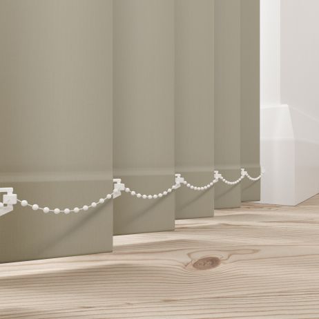 Verticale lamellen - Splash donker beige gemaakt van Polyester in de kleur Bruin