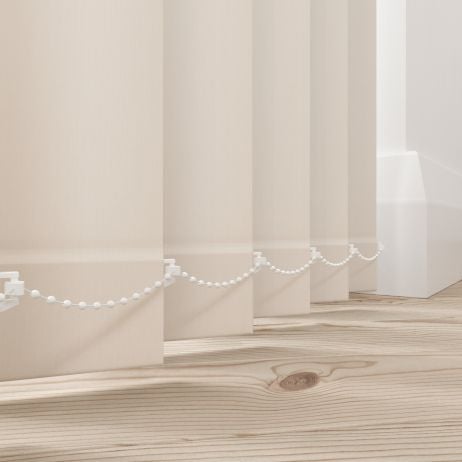 Verticale lamellen - Splash schelp wit gemaakt van Polyester in de kleur Neutraal / Beige