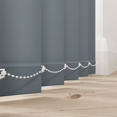 Verticale lamellen - Splash blauw grijs gemaakt van Polyester in de kleur Blauw