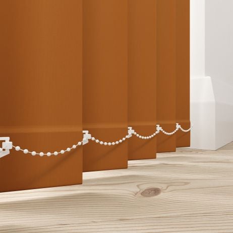 Verticale lamellen - Splash tango gemaakt van Polyester in de kleur Oranje