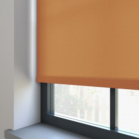 Rolgordijn - Splash tango gemaakt van Polyester in de kleur Oranje