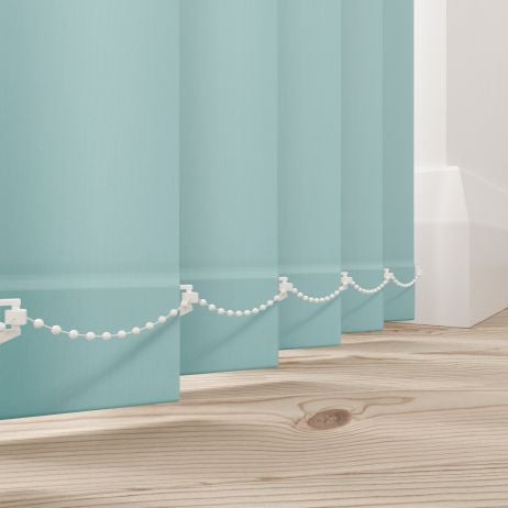 Verticale lamellen - Splash aqua gemaakt van Polyester in de kleur Blauw
