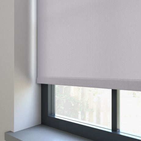 Elektrisch Rolgordijn - Splash atmosfeer gemaakt van Polyester in de kleur Grijs/Zilver