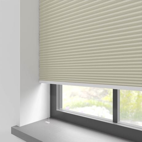 PlissÃ©gordijn Vrijhangend - Lexington Creme Verduisterend gemaakt van Polyester in de kleur Neutraal / Beige