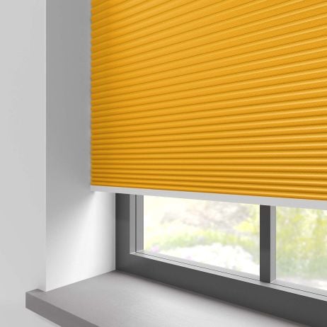 Blenheim Blackout Ochre - Cellular gemaakt van Polyester in de kleur Wit