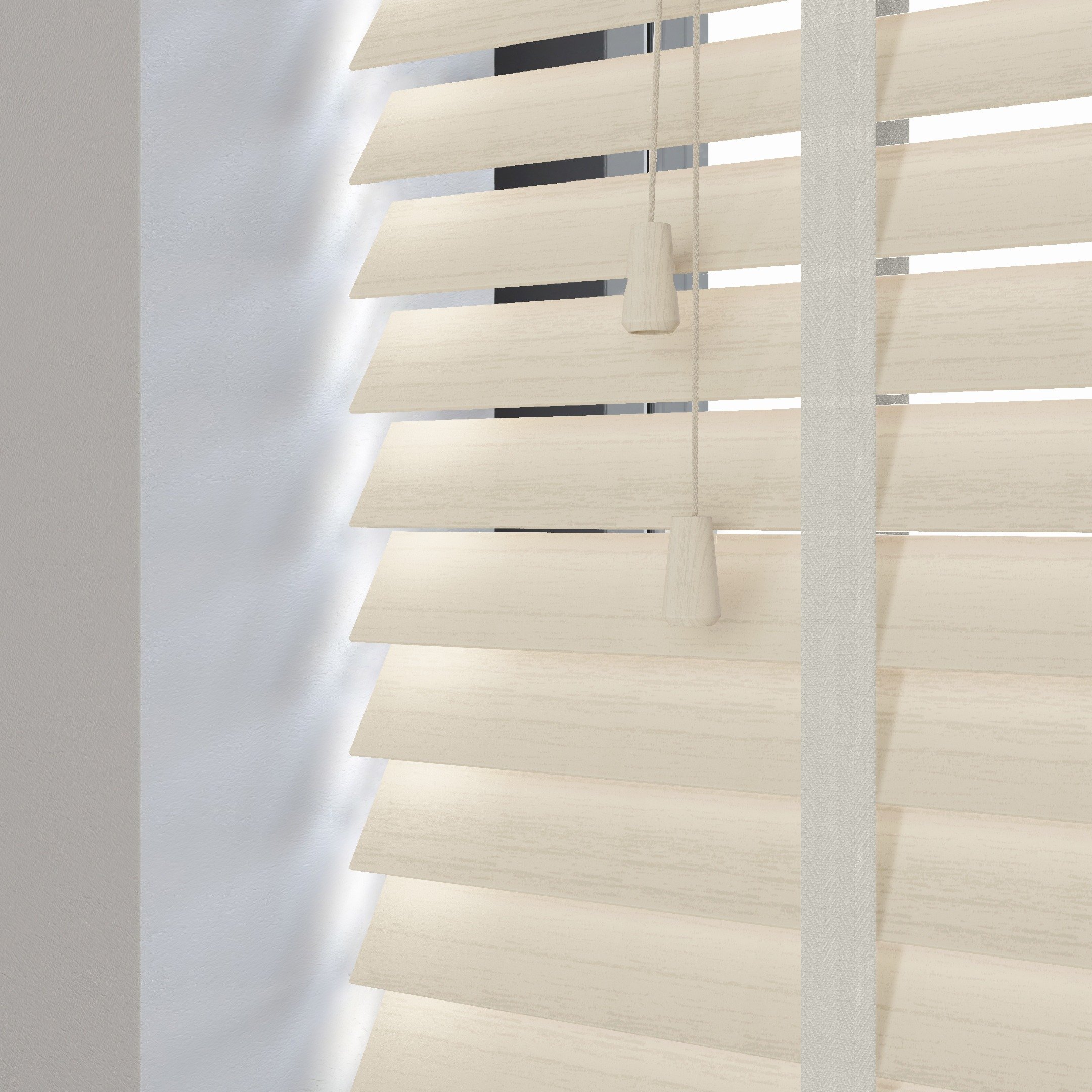 Decora Sunwood PVC jaloezie met ladderband - zand eiken