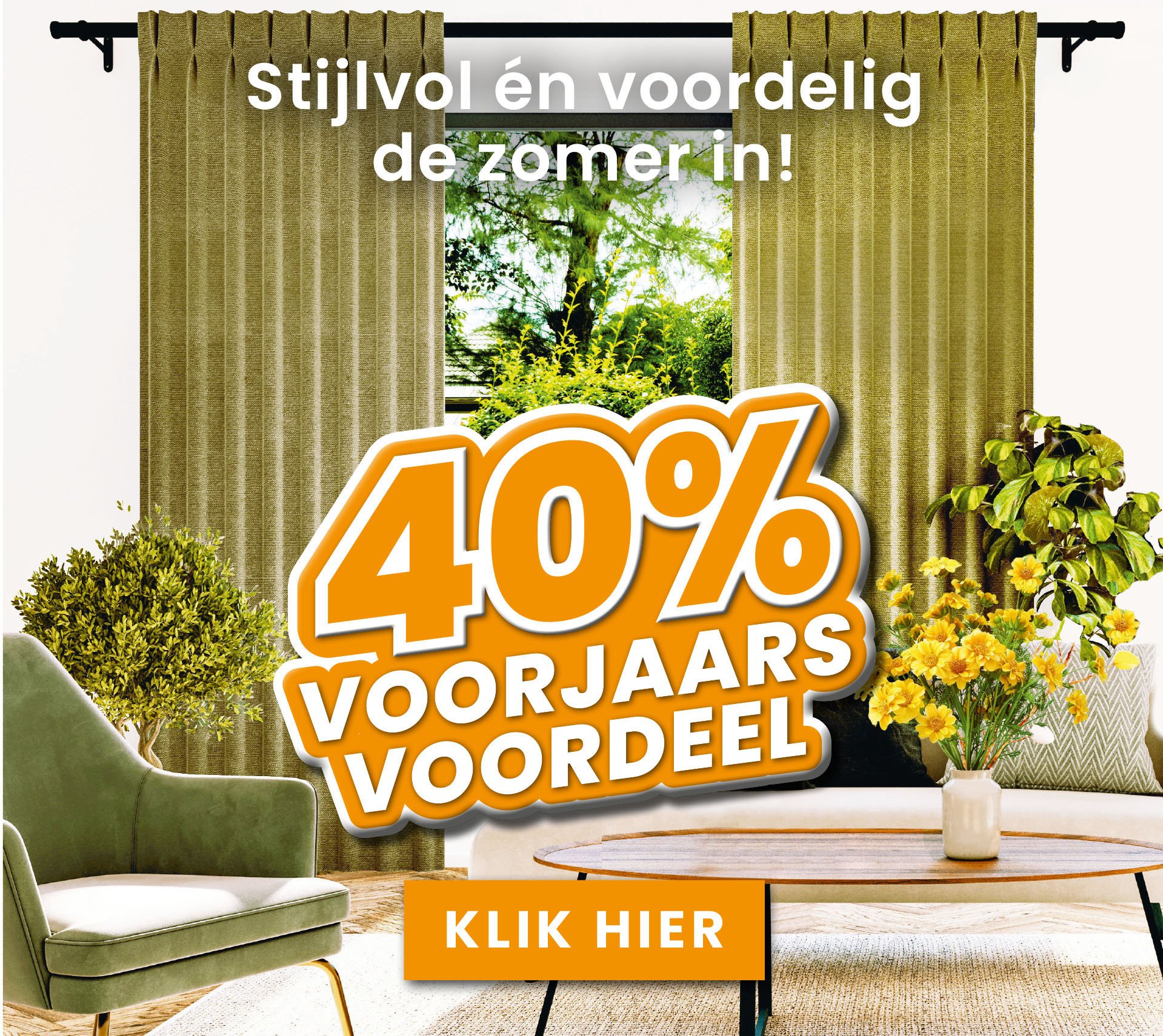 Korting op raamdecoratie